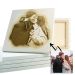 Foto met sepia tekening effect