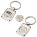 Gegraveerde sleutelhanger shopping