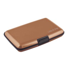 Gekleurde visitekaartjes-etui graveren