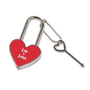 Hartvormig liefdeslotje met namen Hartvormig liefdeslotje met namen