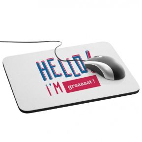 Muismat gepersonaliseerd HELLO