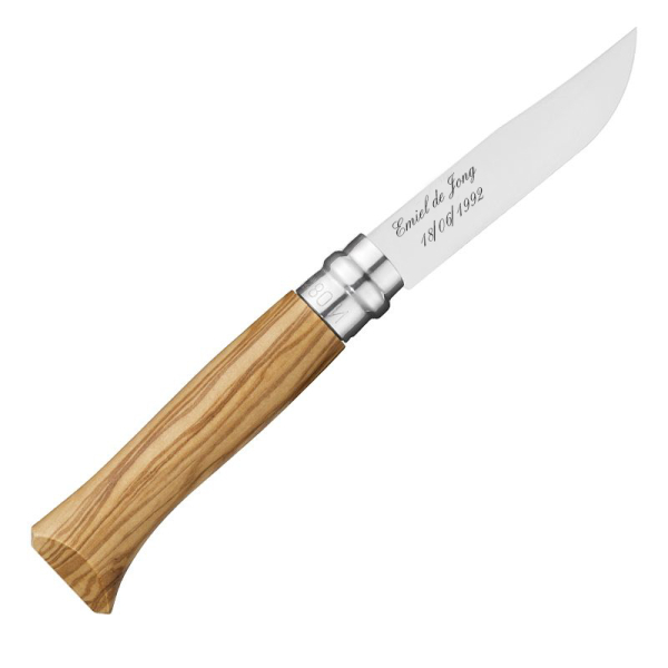 Opinel zakmes no.8 Olijfhout 