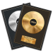 Poster gepersonaliseerd met gouden of platina plaat - ingelijst