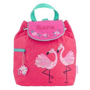 Geborduurde peuter rugzak met Flamingo Geborduurde peuter rugzak met Flamingo