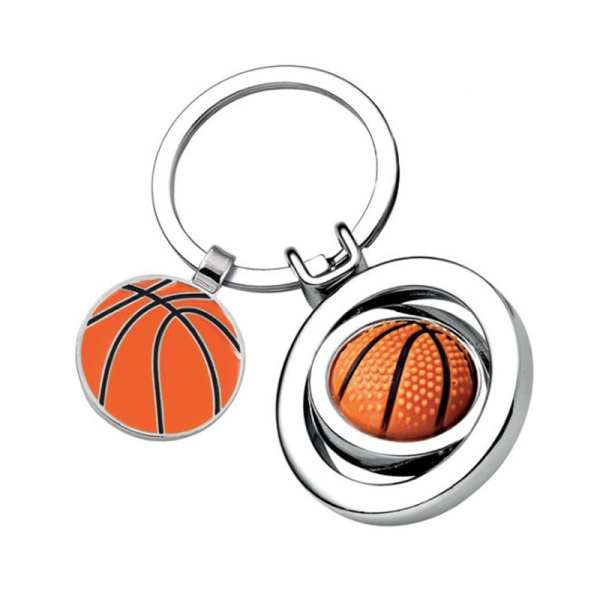 Sleutelhanger gegraveerd basketbal