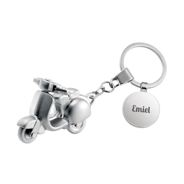 Sleutelhanger gepersonaliseerd scooter