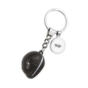 Sleutelhanger motorhelm gepersonaliseerd Sleutelhanger motorhelm gepersonaliseerd