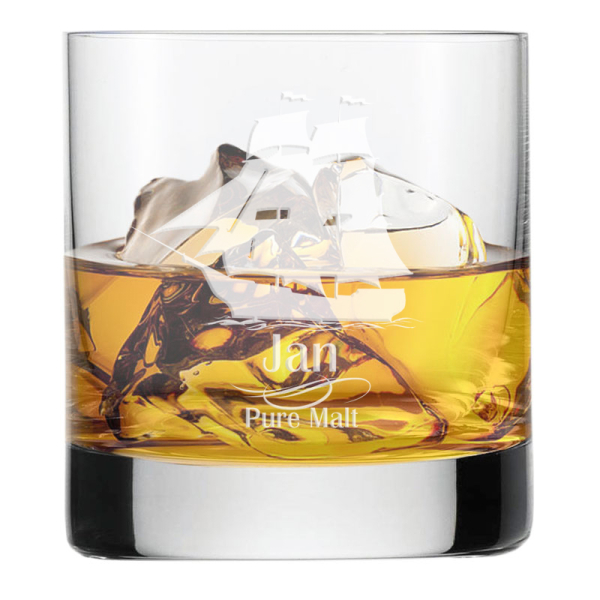 Whiskyglas zeilschip 1