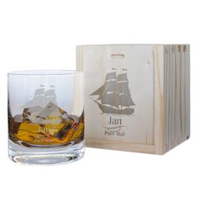 Whiskyglas zeilschip