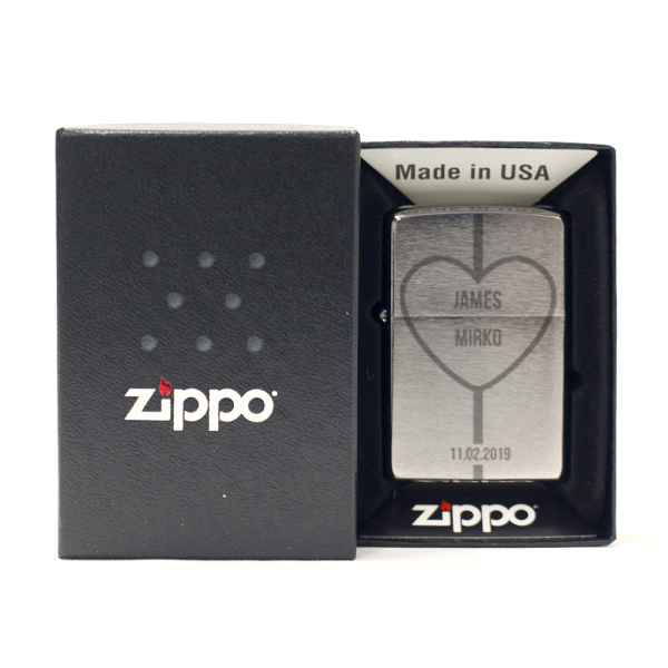 Gegraveerde Zippo liefde