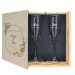 Cadeaupakket 2 champagneglazen Trouwen