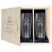 Cadeauset met 2 bierglazen met gepersonaliseerd etiket