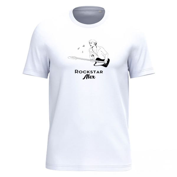 Gepersonaliseerd heren T-shirt �Les Caract&egrave;res� 100% biologisch katoen
