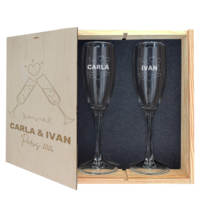 Cheers  Cadeaubox met 2 champagnefltes