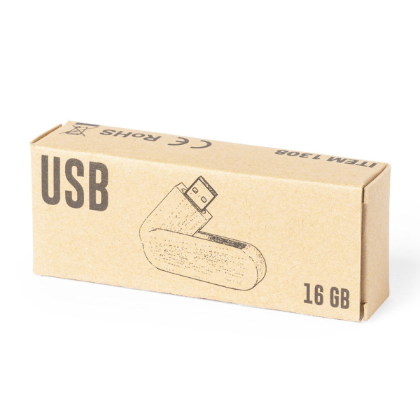 Gepersonaliseerde 16GB houten USB-stick