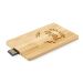 16 Gb draaibare USB-stick in gegraveerd bamboe