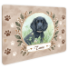 Deurbordje met huisdierfoto in aquarelstijl