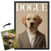 DOGUE-magazinecover op basis van een foto DOGUE-magazinecover op basis van een foto