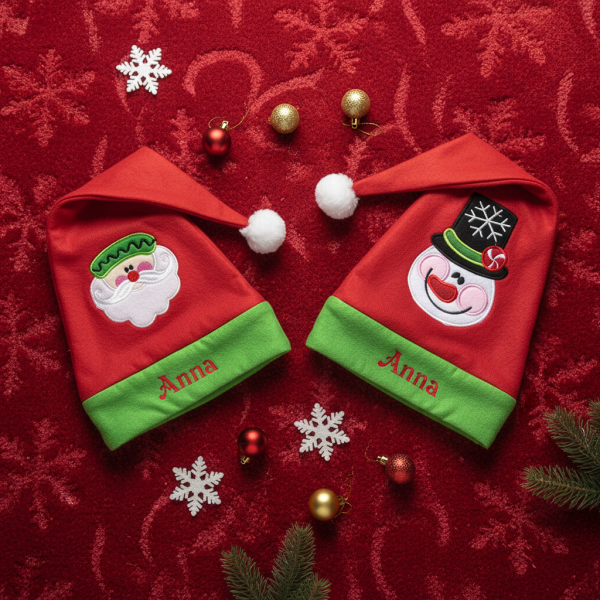 Elfen muts voor kinderen met naam borduren