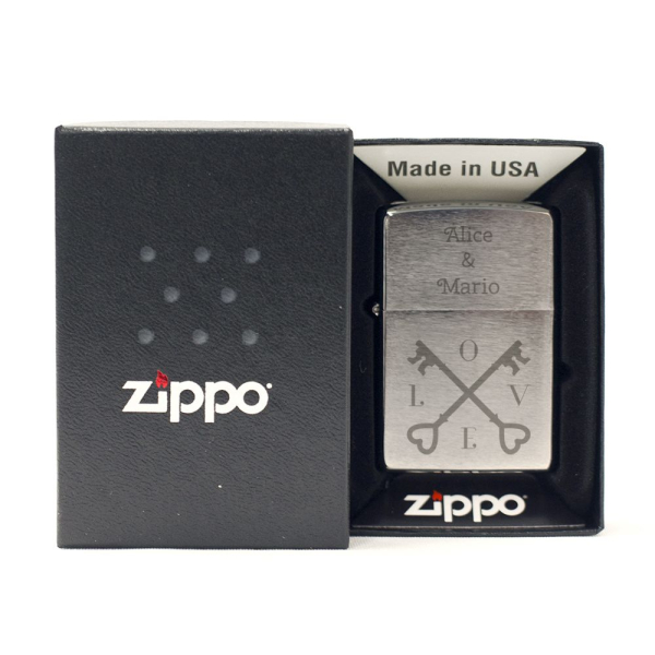 Gegraveerde Zippo liefde