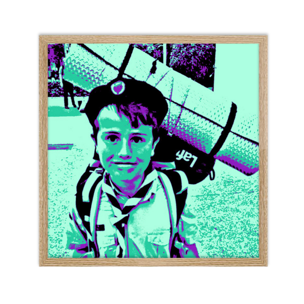 Foto afdrukken met Pop Art effect - ingelijst