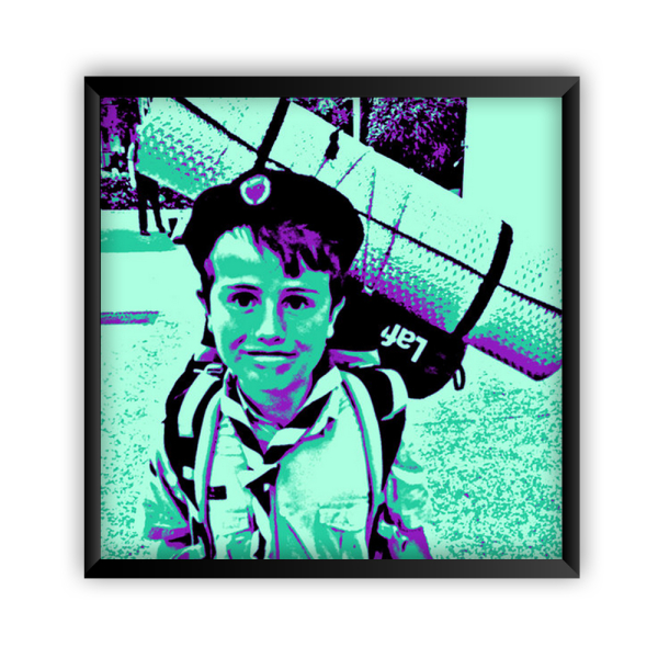 Foto afdrukken met Pop Art effect - ingelijst