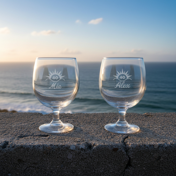 Gepersonaliseerd likeurglas verjaardag