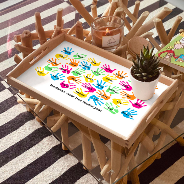 Gepersonaliseerd plateau Kindermoeite