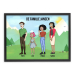Gepersonaliseerde poster Manga Family