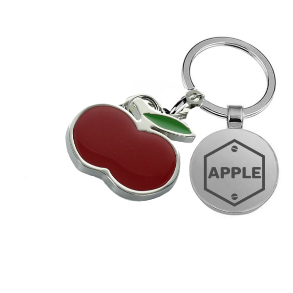 Gepersonaliseerde sleutelhanger appel