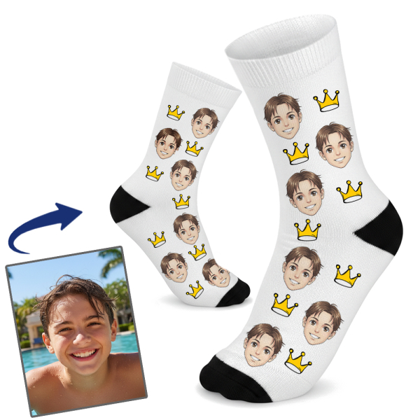 Gepersonaliseerde sokken in manga-stijl