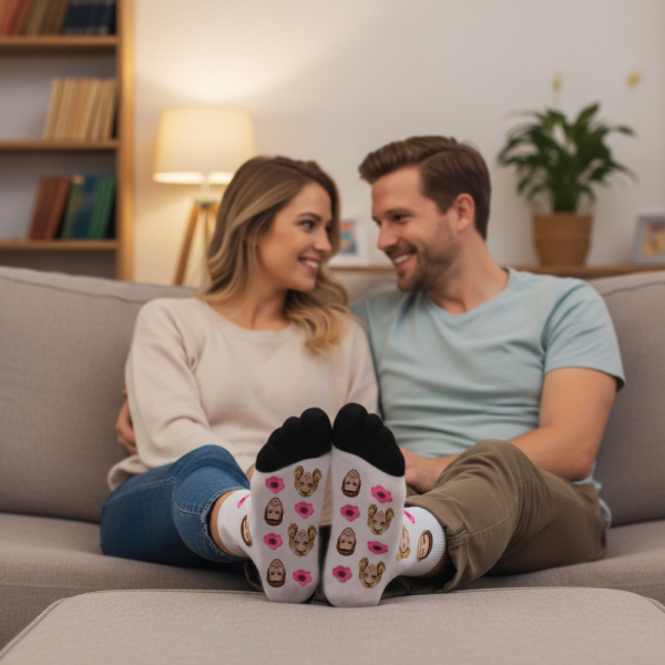 Gepersonaliseerde sokken in manga-stijl