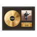 Gouden- of platina plaat met foto bedrukt op ingelijste poster - goud