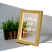 Houten LED-frame gegraveerd met naam