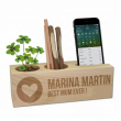 Houten orgrownizer graveren met pictogram
