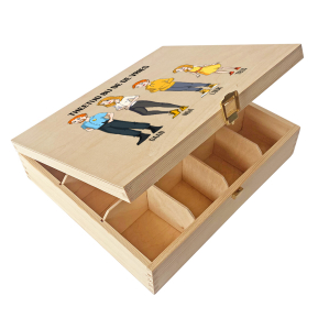 Houten theedoos Manga Family | 12 vakken Houten theedoos Manga Family | 12 vakken