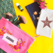 Katoenen tas met rits - Flower Power - voorbeeld