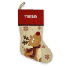 Kerstsok met linnenlook en Schotse bies