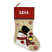 Kerstsok met linnenlook en Schotse bies