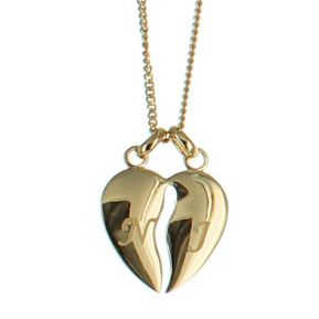 Ketting personaliseren met gebroken hart hanger