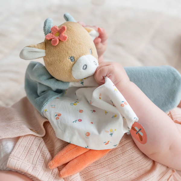 Knuffeldoek Mila de geborduurde koe