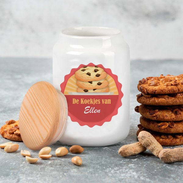 Koekjespot personaliseren - Cookies - voorbeeld