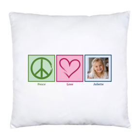 Kussen Peace & Love foto