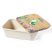 Lunchbox met gepersonaliseerd bamboedeksel Zeewereld - crème