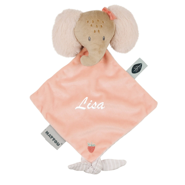 Mini-knuffel Oli de olifant, geborduurd