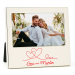 Persoonlijk gepersonaliseerd zilverkleurig fotolijstje Liefde
