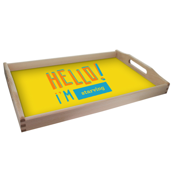 Gepersonaliseerd dienblad Hello 3