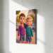 Portret in 3D-animatiestijl op basis van een foto