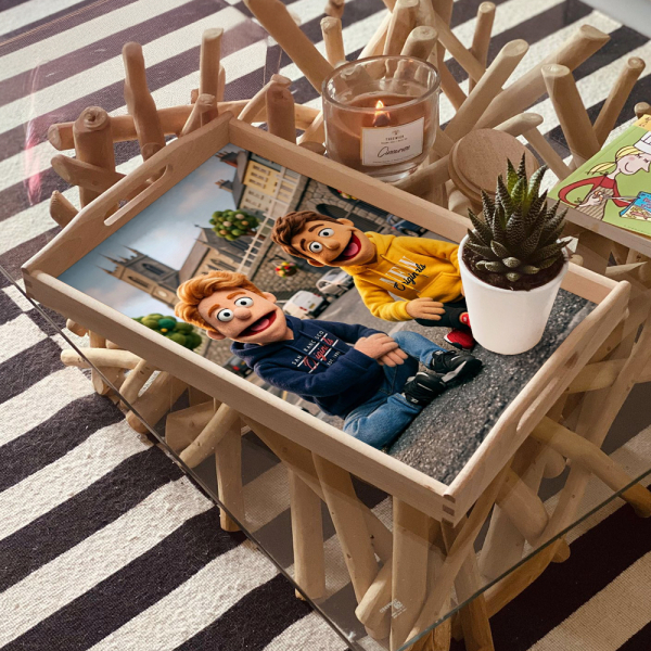 Portret in poppenstijl op basis van een foto