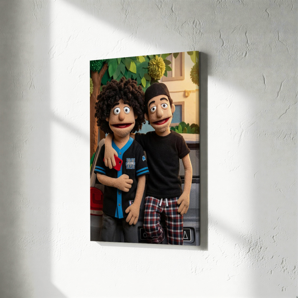 Portret in poppenstijl op basis van een foto